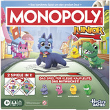 Hasbro Monopoly Junior Square 2 In 1, Gesellschaftsspiel 
