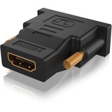 ICY BOX DVI-D (24+1) > HDMI Adapter IB-AC552 schwarz, bidirektionaler Videoadapter