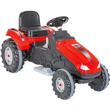 Jamara Ride-on Traktor Big Wheel, Kinderfahrzeug rot/grau, 12 V
