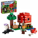 LEGO 21179 Minecraft Das Pilzhaus, Konstruktionsspielzeug Spielzeug ab 8 Jahren, Geschenk für Kinder mit Figuren von Alex, Mooshroom & Spinnenreiter, Kinderspielzeug