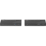 Lindy 150m Cat.6 HDBaseT KVM Extender, HDMI Verlängerung schwarz, HDMI 4K60, USB 2.0 & IR
