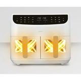 Medion Doppel Heißluftfritteuse Life P20 MD11760 XXL weiß, 2.600 Watt, 2 Körbe je 4,35 Liter
