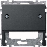 Merten Schrägauslass für Datenanschluss und Kommunikationstechnik, Abdeckung anthrazit, Retail