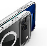 Nevox StyleShell SHOCKFlex mit Standfunktion, Handyhülle transparent, iPhone 17 Pro, kompatibel mit MagSafe