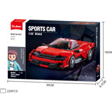 Sluban ModelBricks Roter Sportwagen, Konstruktionsspielzeug 