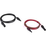  Solar Verlängerungskabel 4mm², Stecker - Buchse 2 Meter, 0% schwarz, 0% MWST