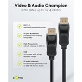 goobay Verbindungskabel DisplayPort 1.4 Stecker > DisplayPort Stecker schwarz, 3 Meter, 8K
