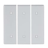 0 Wippe dreifach Elektroniktaster aluminium, Retail
