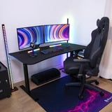 Arozzi Arena Gaming Desk, Gaming-Tisch schwarz, Medium