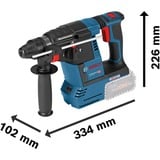Bosch Professional Akku-Bohrhammer GBH 18V-26 Professional, 18Volt blau, ohne Akku und Ladegerät, in L-BOXX