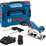 Bosch Professional Akku-Handkreissäge GKS 12V-26 Professional, 12Volt blau/schwarz, 2x Li-Ionen Akku 3,0Ah, in L-BOXX