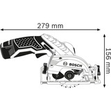 Bosch Professional Akku-Handkreissäge GKS 12V-26 Professional, 12Volt blau/schwarz, 2x Li-Ionen Akku 3,0Ah, in L-BOXX