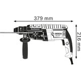 Bosch Professional Bohrhammer GBH 2-28 Professional blau/schwarz, 880 Watt, L-BOXX