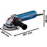 Bosch Professional Winkelschleifer GWS 12-125 Professional blau, 1.200 Watt