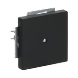 Busch-Jaeger Zentralscheibe mit Tragring, Blindabdeckung, matt, Kunststoff, Unterputz, 71x71 mm schwarz (matt), Retail