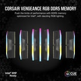 Corsair DIMM 32 GB DDR5-6000 (2x 16 GB) Dual-Kit, Arbeitsspeicher schwarz, CMH32GX5M2B6000C38, Vengeance RGB, INTEL XMP