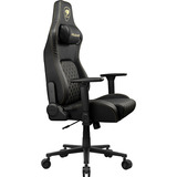 Cougar Gaming-Stuhl Defensor Gold schwarz/gold, Premium-Kunstleder Hyper-Dura