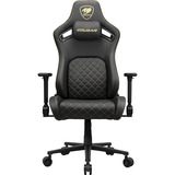 Cougar Gaming-Stuhl Defensor Gold schwarz/gold, Premium-Kunstleder Hyper-Dura