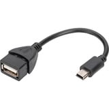 Digitus USB Adapter / Konverter, OTG Typ mini B - A 