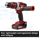 EINHELL Akku-Schlagbohrschrauber TE-CD 18/48 Li, 18Volt schwarz, 2x Li-Ionen Akku 2,0Ah