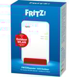 FRITZ! Repeater 1610 Outdoor weiß, Einsetzbar im Innen- und im geschützten Außenbereich (IP54)