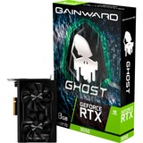 Gainward GeForce RTX 3050 Ghost, Grafikkarte Lite Hash Rate, 1x DisplayPort, 1x HDMI 2.1, 1x DVI-D