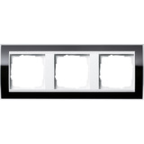 Gira Abdeckrahmen 3fach, Abdeckung schwarz, Retail