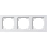 Gira Abdeckrahmen dreifach Reinweiß seidenmatt E2 Typ 021322 Kunststoff matt weiß (matt), Retail