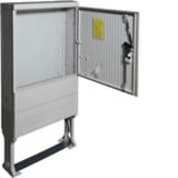 Hager Verteilersäule Baureihe 177 mit Montageplatte, Gehäuse grau, Retail