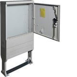 Hager Verteilersäule Baureihe 177 mit Montageplatte, Gehäuse grau, Retail