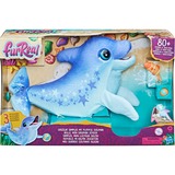 Hasbro FurReal Dimples, mein lustiger Delfin, Kuscheltier blau