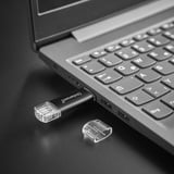 Intenso Twist Line 512 GB, USB-Stick anthrazit/transparent, USB-A 3.2 Gen 1, USB-C 3.2 Gen 1