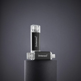 Intenso Twist Line 512 GB, USB-Stick anthrazit/transparent, USB-A 3.2 Gen 1, USB-C 3.2 Gen 1
