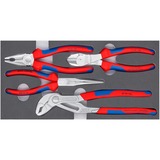 KNIPEX Zangen-Set "Basic Chrom" 002001V17, 4-teilig präzise zugeschnittene Schaumstoffeinlage