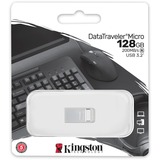 Kingston DataTraveler Micro 128 GB, USB-Stick silber, USB-A 3.2 Gen 1