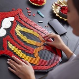 LEGO 31206 Art: The Rolling Stones Logo, Konstruktionsspielzeug rot/schwarz, Set für Erwachsene, DIY Wanddeko und Wandkunst, mit Soundtrack