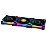 Lian Li UNI FAN SL120 LCD Wireless 3er-Pack inkl. Controller, Gehäuselüfter schwarz, 124.5 mm