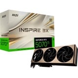 MSI GeForce RTX 5070 Ti 16G INSPIRE 3X OC PLUS, Grafikkarte DLSS 4, 3x DisplayPort, 1x HDMI 2.1