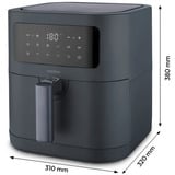 Medion Heißluftfritteuse Life MD 11740 E40 XL grau, 2.150 Watt, Korb 5,2 Liter
