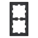 Merten Rahmen zwei fach Glas schwarz (glänzend), Retail