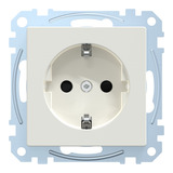 Merten Schutzkontaktsteckdose mit erhöhtem Berührungsschutz weiß, Retail