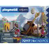 PLAYMOBIL 72117 Knights Steinkatapult Drachenritter, Konstruktionsspielzeug 