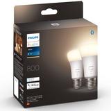 Philips HUE White E27, LED-Lampe Doppelpack, ersetzt 60 Watt