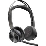 Plantronics Poly Voyager Focus 2 UC USB-A Teams, Headset schwarz, Microsoft Teams-Taste