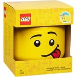 Room Copenhagen LEGO Storage Head "Silly", groß, Aufbewahrungsbox gelb