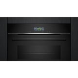 Siemens CM724G1B1 IQ700, Backofen schwarz/edelstahl, mit Mikrowellenfunktion, 60 cm, Home Connect