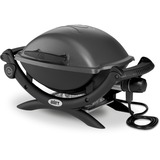 Weber Elektrogrill Q 1400, Dark Grey schwarz/grau, 2.200 Watt