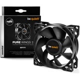 be quiet! Pure Wings 2 80 mm PWM, Gehäuselüfter schwarz, 80 mm