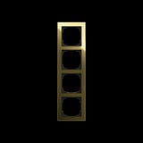 0 Busch-J. Abdeckrahmen 4-fach 1724-4013 gold (glänzend), Retail