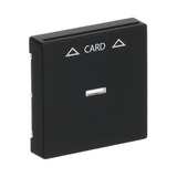 0 Zentralscheibe für Cardschalter mit Symbolik und Kalotte schwarz, Retail